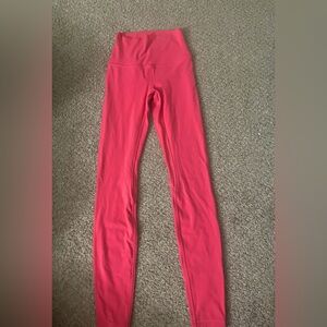 Lululemon Align High Rise Leggings 28” Lip Gloss Size 2